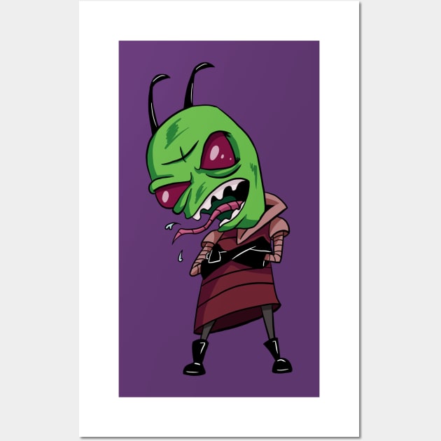 Invader Zim Wall Art by Black Snow Comics